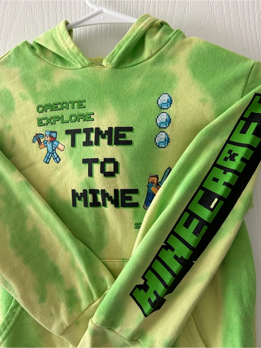 Kids Minecraft Hoodie. Size small